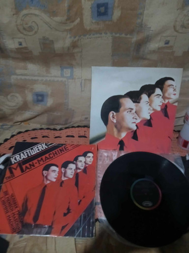 Lp The Man Machine Kraftwerk Vinil Com Encarte (Usado)