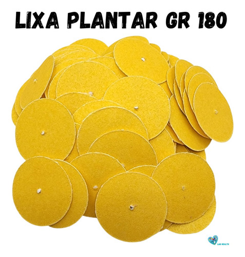 Pacote C/ 100 Lixas Plantar P/ Podologia Gramatura 180