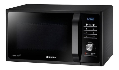 Imagen 2 de 4 de Microondas Grill Samsung MG23F3K3TA negro 23L 220V