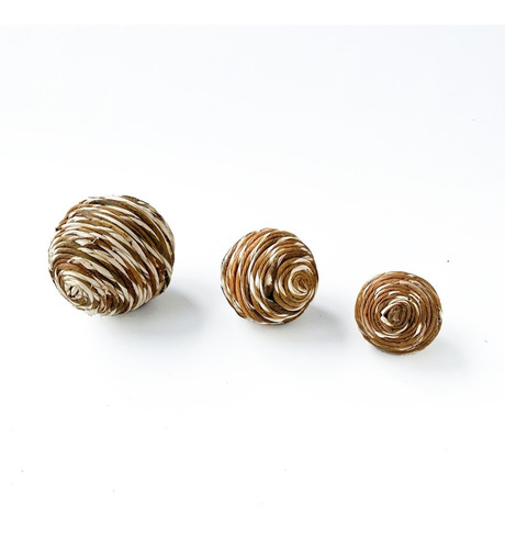 Imagen 1 de 7 de Esferas Hilo Bolas Decorativas Pelotas Rusticas Degrade X3