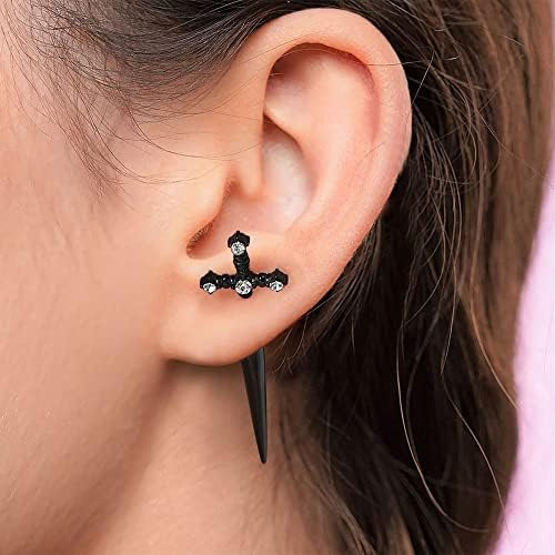 Chaselov Pendientes Góticos Para Mujer, Pendientes De Espada