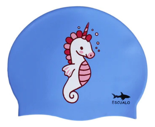 Gorra Natacion Niños 1 A 4 Años Baby Unicornio - Escualo Color Azul Diseño De La Tela Estampado