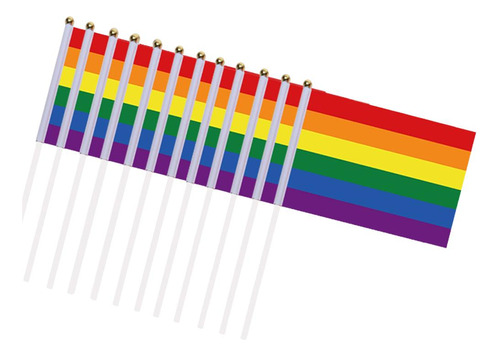 Banderas De Arcoíris En Miniatura Para El Orgullo Gay Y Lésb