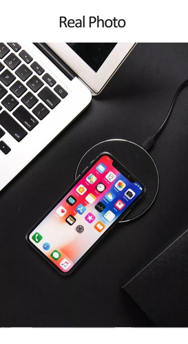 Imagen 8 de 10 de Cargador Qi Inalámbrico 10w Compatible Celular Carga Rapida