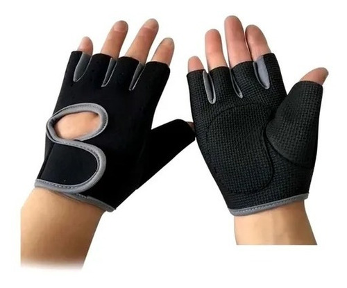 Guantes Gimnasio Con Abrojo Ciclismo Gym Pesas Fit Importado