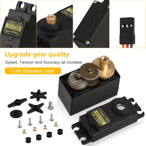 5 Pzas Servomotor Mg995 15kg Towerpro Arduino Servo Motor
