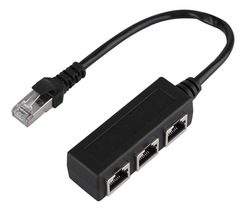 Cable De Extensión Ethernet De 1 A 3 Puertos Hembra Para Tra