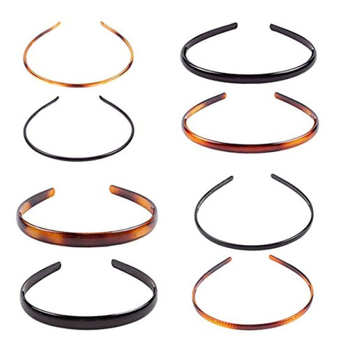 Numblartd 8pcs Diadema Dura De Plastico Con Diente - Mujere