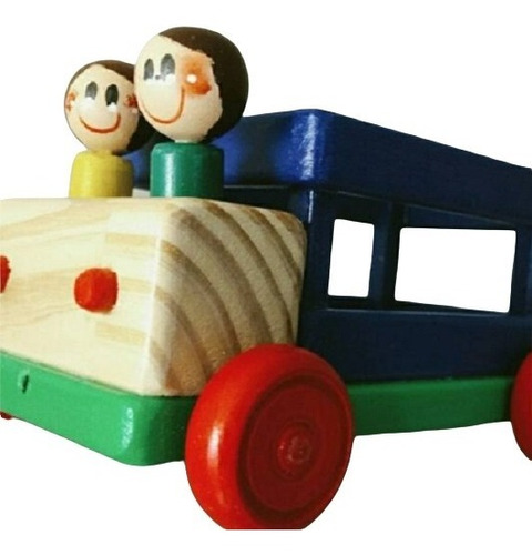 Camión Madera Didácticomotricidad Juego Simbólico Montessori
