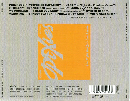 Pixes Cd 2024 Europeo The Night The Zombies Came+envio+bookl Estándar