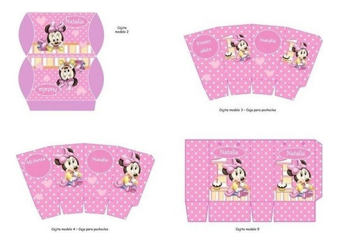 Kit Imprimible Para Tu Fiesta De Minnie Mouse Bebe