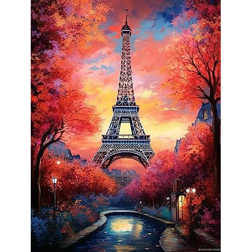 Kits De Pintura De Diamantes 5d Diy Torre Eiffel Adulto...