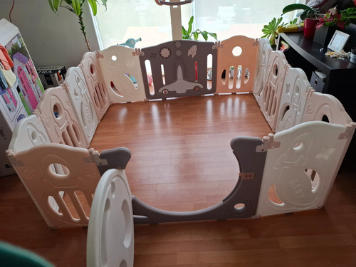 Corral De Juegos Plegable, Area De Juegos Seguro (rosa) (Usado)