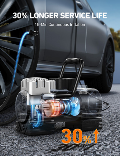 Astroai Inflador De Neumáticos Compresor De Aire Portátil 12v Color Amarillo Fase Eléctrica Monofásica Frecuencia 150 Psi Compresor De Llantas, Compresor De Aire,ibomba De Aire Para Carro Amarillo