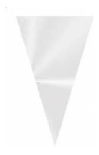 Kit 500 Saquinho Cone Incolor 18x30 + Fecho Metalizado 500un
