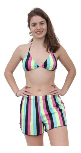Imagen 4 de 7 de Short Playero Traje De Baño Mujer Art 160