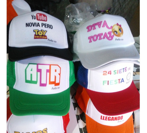 Gorras Trucker Sublimadas Fiestas Logos Frases Souvenir