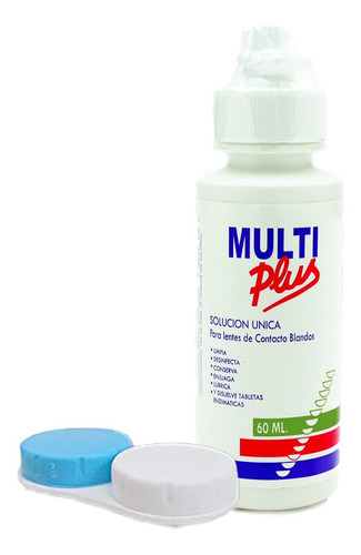 Solución Multiplus Para Lentes De Contacto 60ml + Estuche 