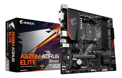 Mother Gigabyte A520m Aorus Elite Gamer Ryzen Amd Am4 Pc