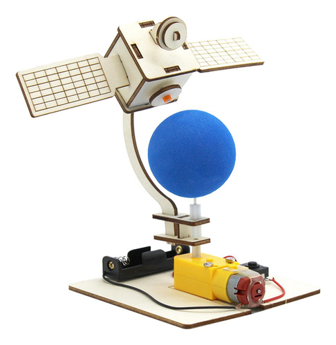 Juguete De Rompecabezas 3d De Madera Satellite Science Kits