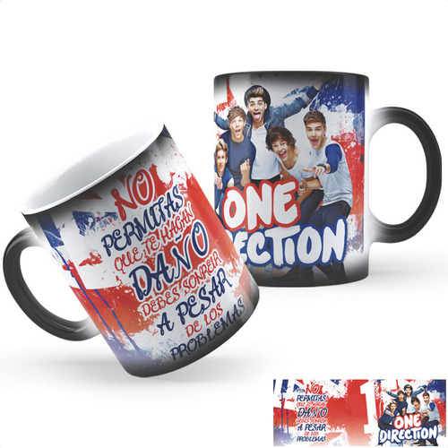 Taza Mágica One Direction Calidad