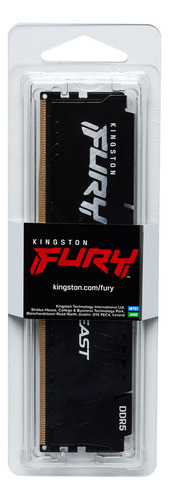 Memoria Ram Ddr5 16gb 6400mhz Kingston Fury Beast Negro