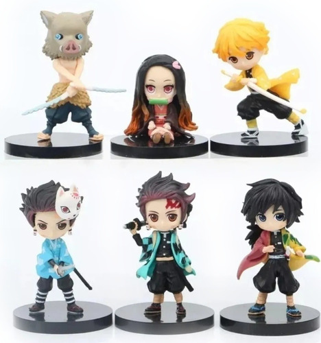 Figuras Kimetsu No Yaiba - Pack 6 Unidades