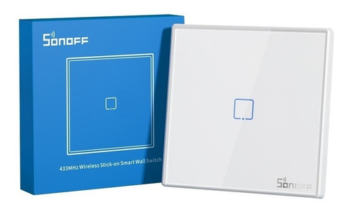 Imagen 1 de 6 de Sonoff T2 Eu 1c Rf - Control Remoto Touch 1 Canal