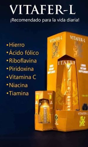 Vitafer-l Multivitaminico Colombiano 100% Original 500ml Tropical