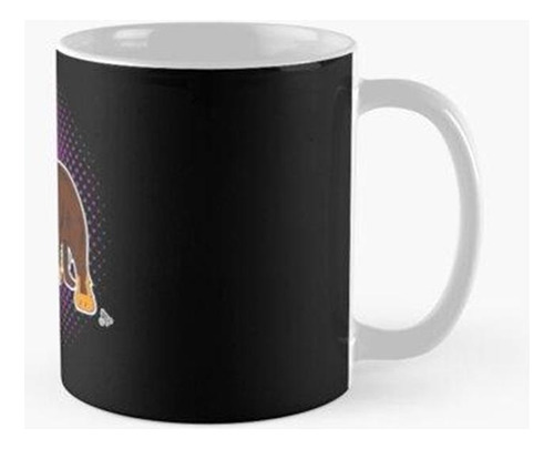 Taza Dachshund Pelo Largo Choc & Tan Comic Estilo Calidad Pr