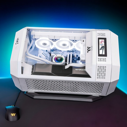Gabinete Thermaltake The Tower 300 Mid-tower Tg Snow White Color Blanco