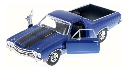 1/24 Motormax 1970 Chevy El Camino Ss 396 Color Azul