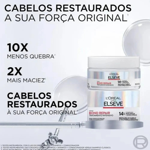 Novo Kit Elseve Bond Repair Ácido Cítrico Reconstrói A Fibra