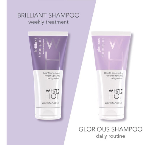 White Hot Shine Duo: Glorious Shampoo & Luminous Conditioner