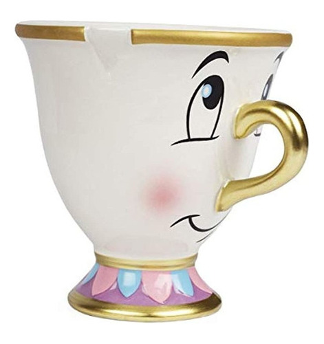 Taza De Chip, De La Bella Y La Bestia, De Disney, Con Impres