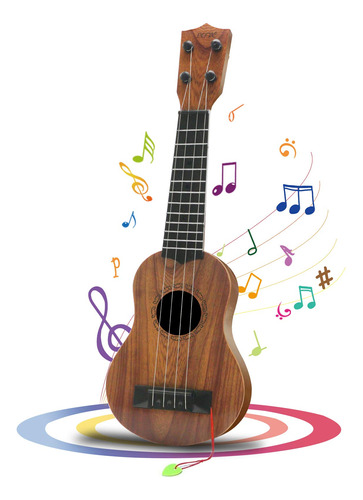 Qdh Ukelele De Juguete Para Nios, Juguete Musical De Guitarr