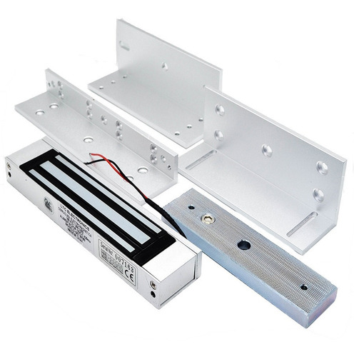Imagen 1 de 10 de Cerradura Magnetica Electromagnetica 300 Lbs C/ Zl Setm180