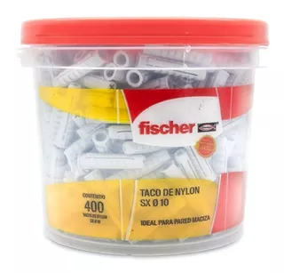 Balde Por 400 Tarugo Sx 10 Mm Fisher Fischer Nylon