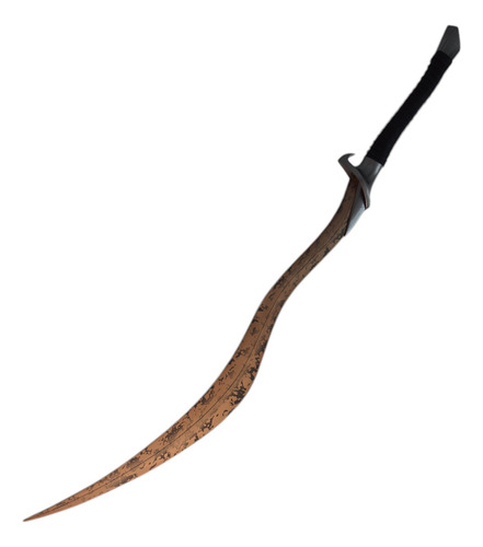 Espada Elden Ring Bloodhounds Fang Em Aço Com Suporte 82 Cm