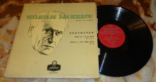 Beethoven / Wilhelm Backhaus - Solo De Piano - Vinilo Arg.