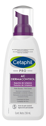 Cetaphil Dermacontrol Espuma Limpieza Piel Grasa X 236ml