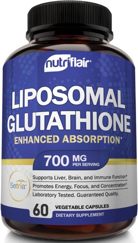 Liposomal Glutathione 700mg (60 Cápsulas) Nutriflair
