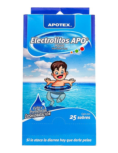 Electrolitos Orales Apotex Sabor Natural C/25 Sobres