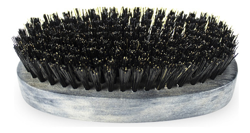 Escova Madeira Oval Profissional Barba Bigode Cerdas Macias