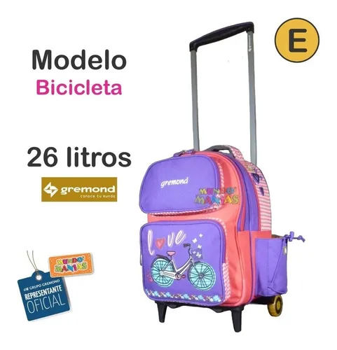 Delicioso Egomanía Subir Mochila Gremond Con Carro 26 Litros Linea Full Mundo Manias