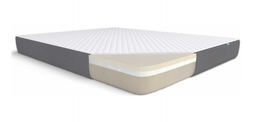 Imagen 2 de 4 de Piero Colchónbox - Blanco/Gris - Súper king - 200 cm - 200 cm - 25 cm