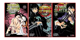 Combo Demon Slayer 11, 12 Y 13 - Ivrea - Manga