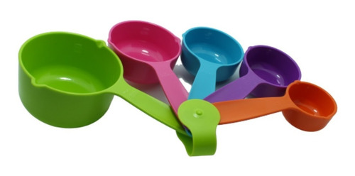 Juego De 5 Tazas Medidoras De Colores