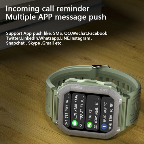 Reloj Inteligente Deportivo Negro Con Podómetro Impermeable
