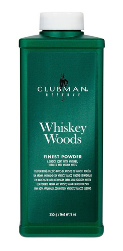 Clubman Reserve Talco Pinaud 255g 9oz Whiskey Woods Powder